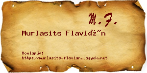 Murlasits Flavián névjegykártya